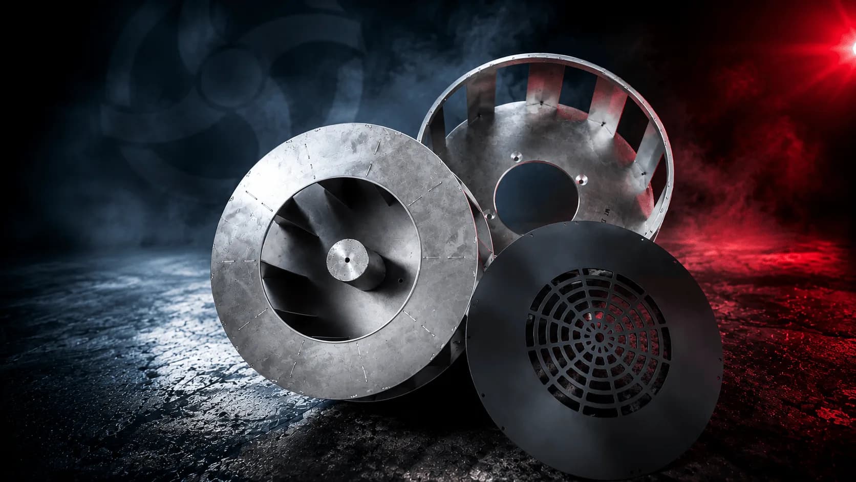 Sirenco siren impellers and protective cover components