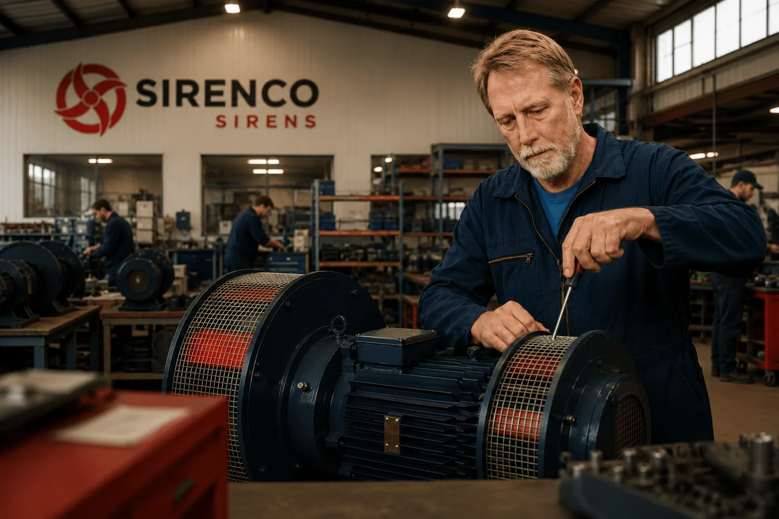 Sirenco workshop manufacturing process