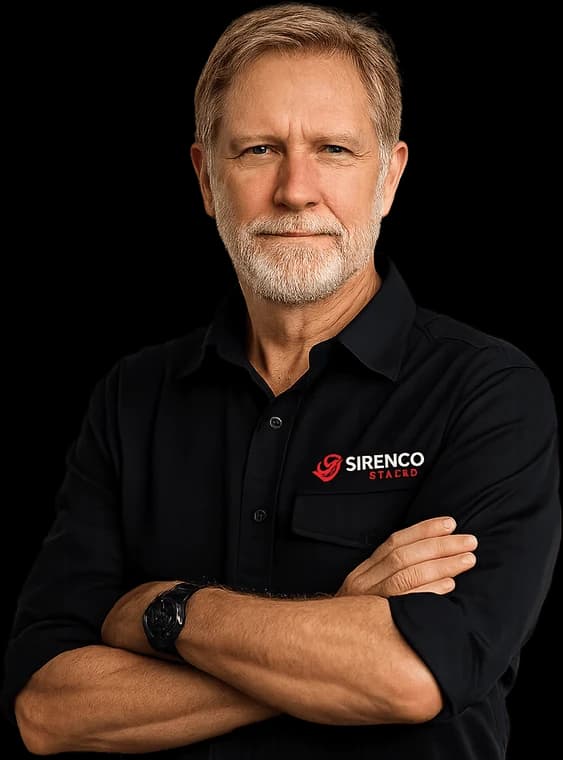 Neville McElroy, founder of Sirenco Sirens